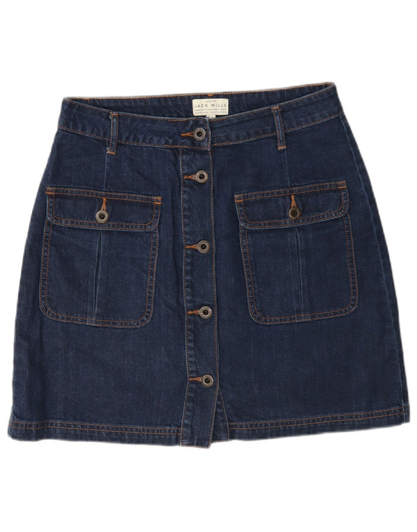Jack Wills ženska mini traper suknja UK 10 mala W27 plavi pamuk