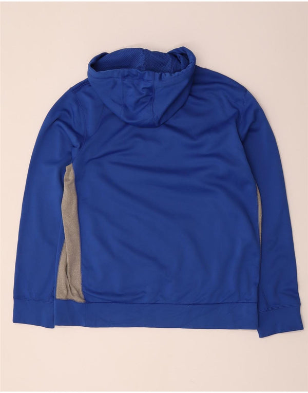 Nike muška majica s kapuljačom Therma-Fit veliki plavi poliester