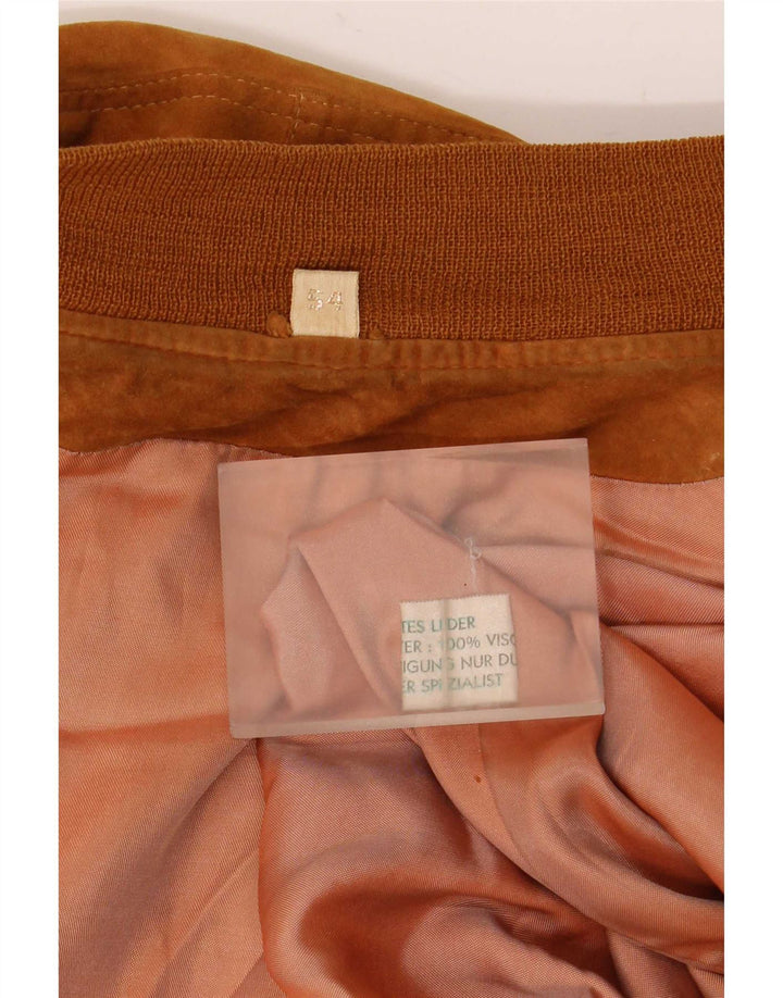 Vintage muška bomber jakna od brušene kože IT 54 2XL smeđa koža