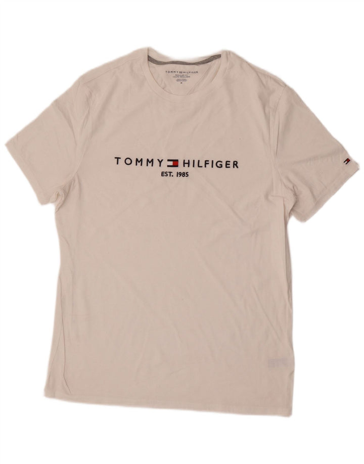 Tommy Hilfiger muška majica kratkih rukava standardnog kroja Srednje bijeli pamuk