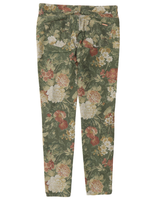 Zara ženske jegging hlače EU 38 male W28 L30 zelene cvjetne