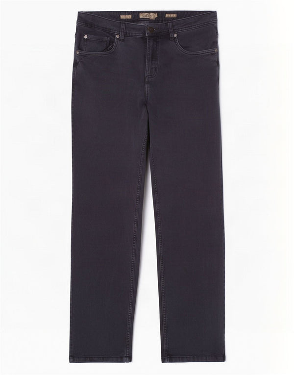 Dack's Mens Straight Jeans IT 50 Large W32 L31 Navy Blue Cotton