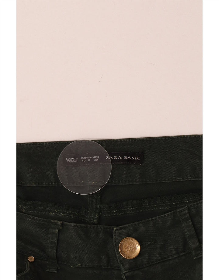 Zara ženske crop slim traperice EU 40 srednje W30 L24 zelene