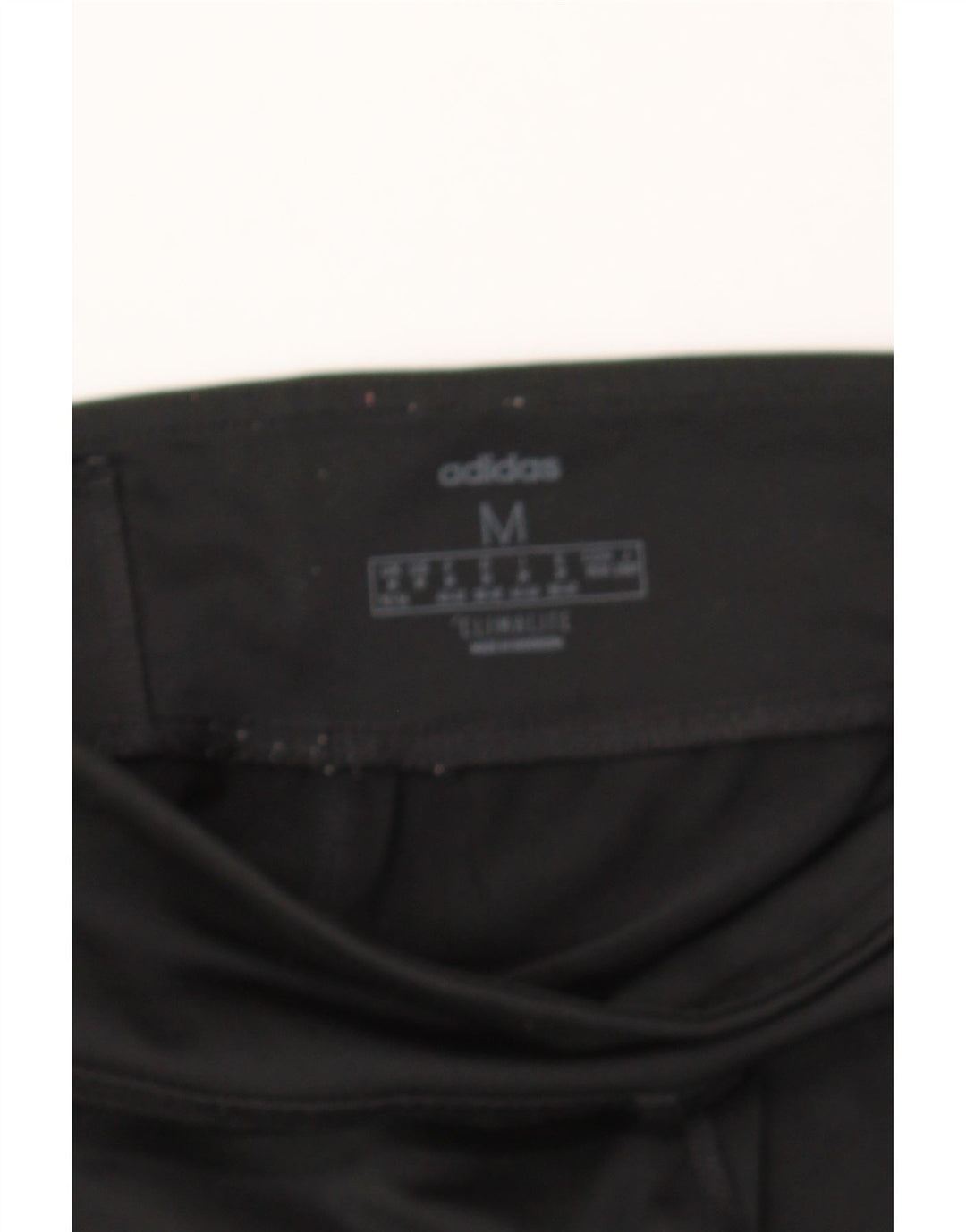 ADIDAS Womens Graphic Leggings UK 12/14 Medium  Black Polyester Vintage Adidas and Second-Hand Adidas from Messina Hembry 