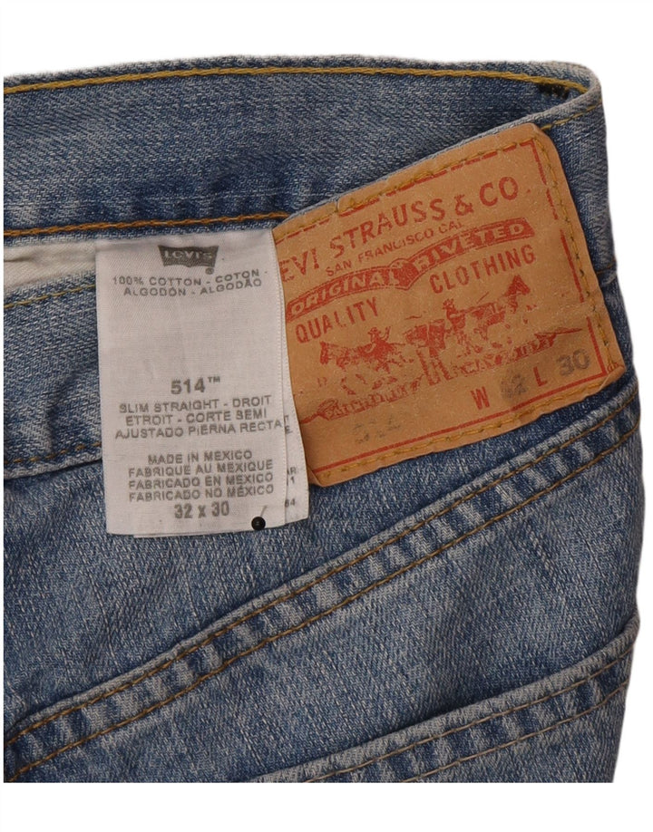 Levi's muške 512 uske ravne traperice W32 L30 plavi pamuk