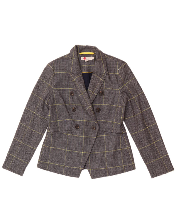 Boden ženska jakna sakoa Petite UK 10 Mala tamnoplava houndstooth