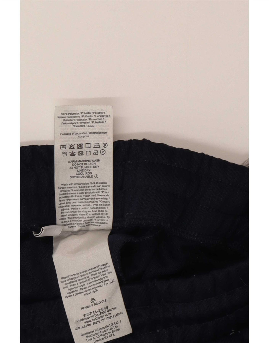 Jack & Jones muške hlače od trenirke, velike tamnoplave poliesterske blokove