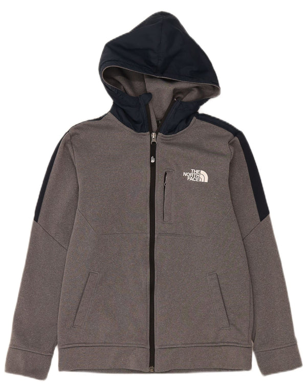 The North Face pulover s kapuljačom s patentnim zatvaračem za dječake 11-12 godina velike sive boje