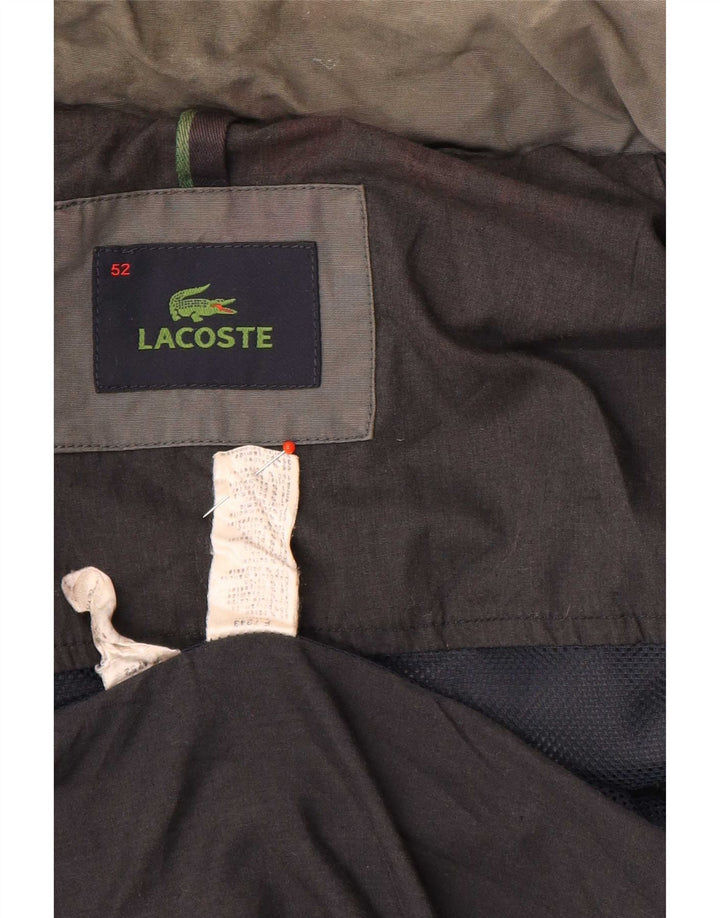 Lacoste muška bomber jakna s kapuljačom IT 52 XL sivi pamuk
