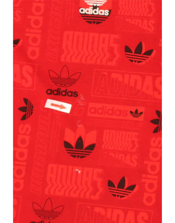 Adidas muška majica kratkih rukava Regular Graphic, srednji crveni poliester