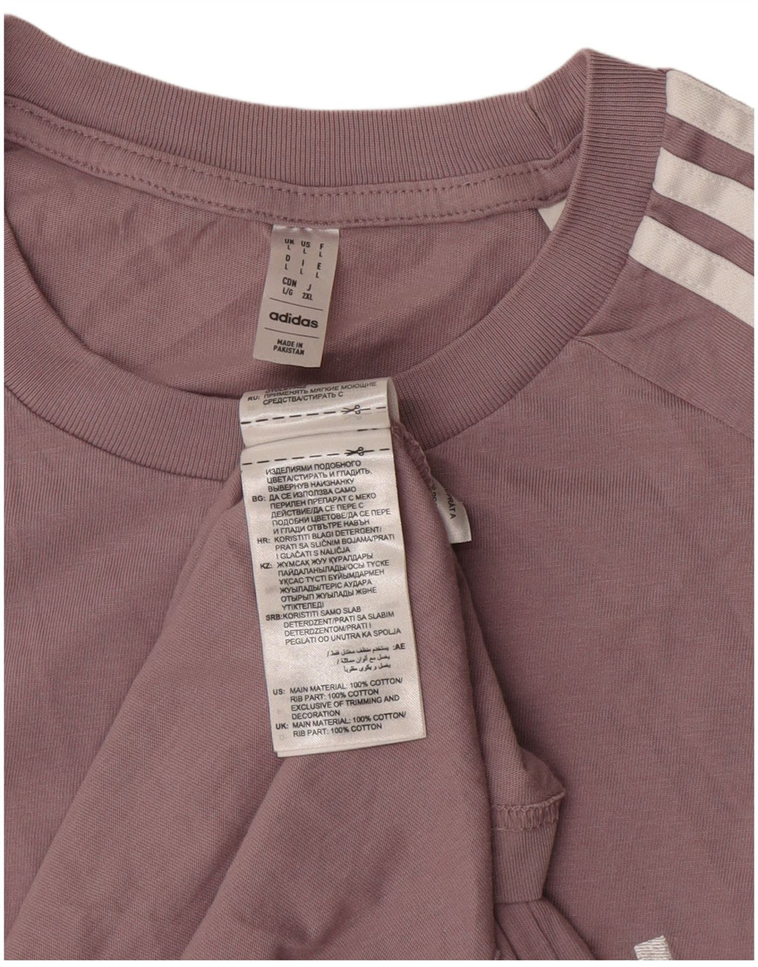 Adidas muška majica kratkih rukava velika ljubičasta pamuk