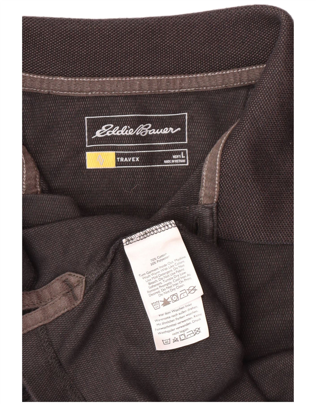EDDIE BAUER Muška polo majica velika siva pamučna