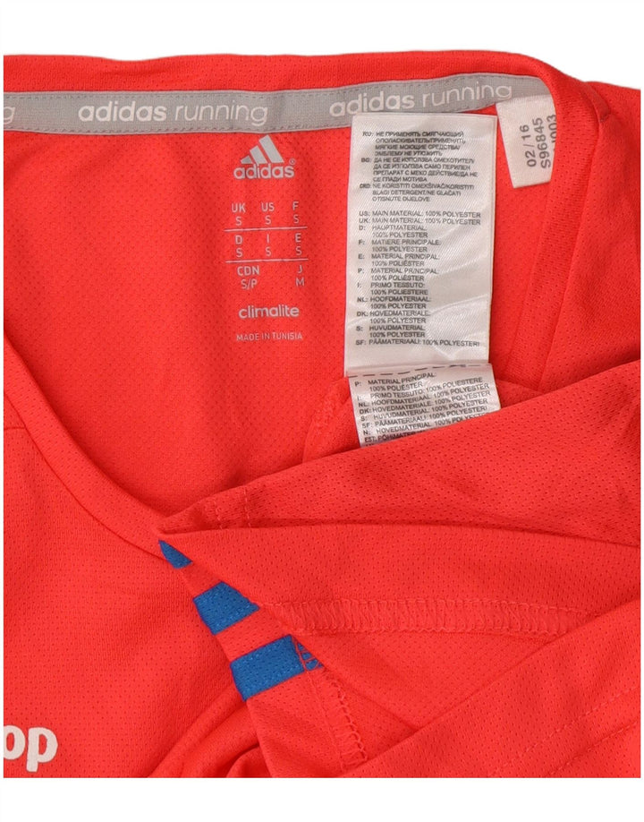 ADIDAS Muška majica kratkih rukava Climalite Graphic Mali crveni poliester