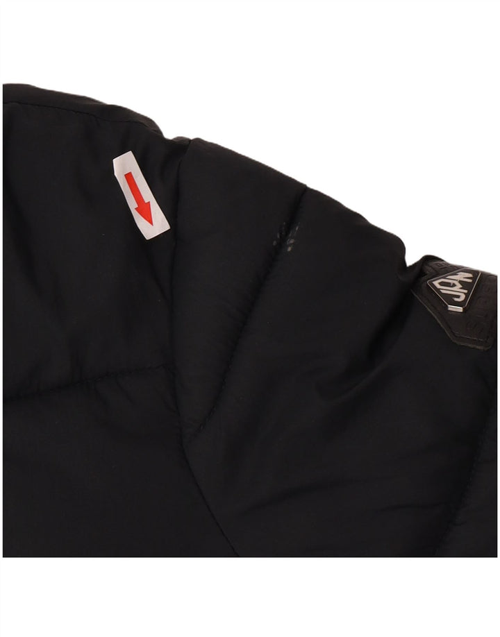 Superdry ženska podstavljena jakna UK 8 Mala crna najlonska