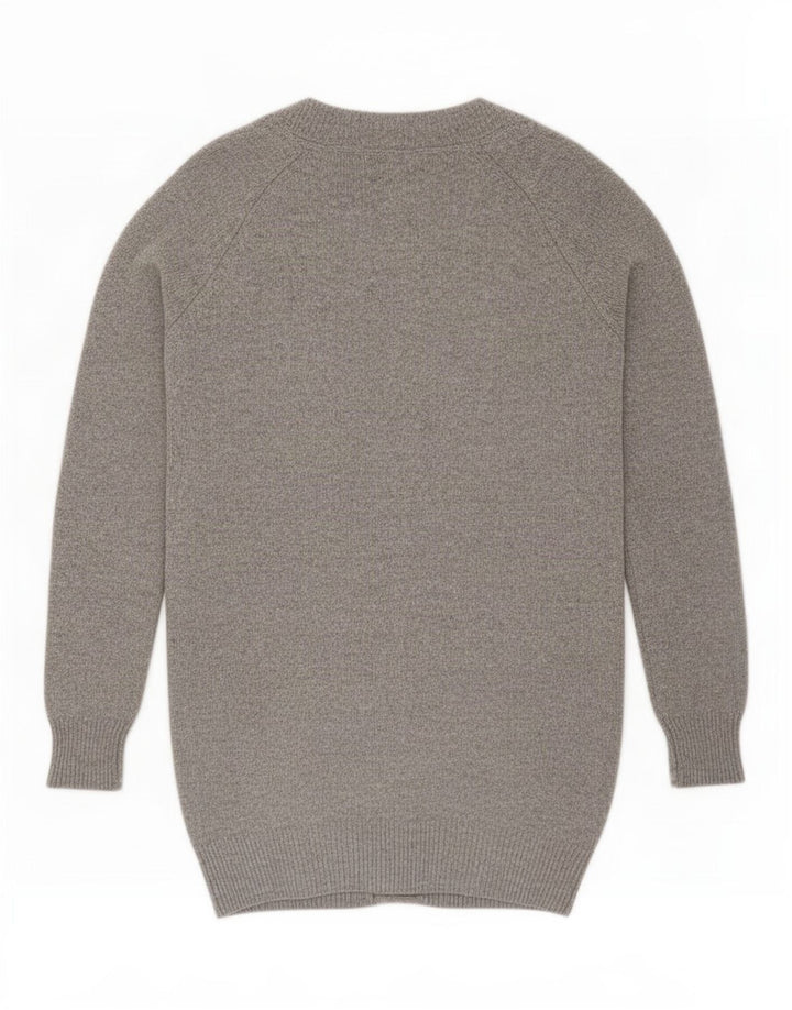 Massimo Dutti ženski kardigan džemper UK 16 velika siva vunena