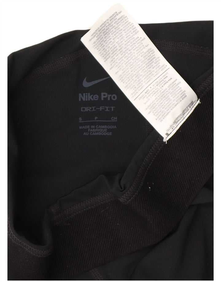 NIKE Ženske Dri Fit Graphic Sport Shorts UK 10 Mali crni poliester