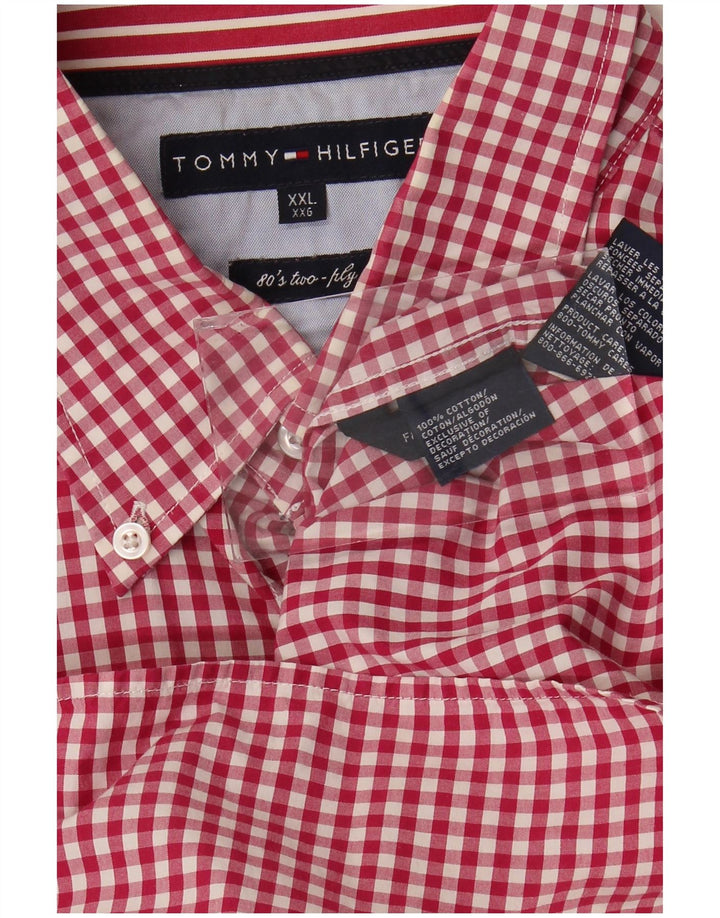 Tommy Hilfiger muška košulja 2XL crveni gingham pamuk