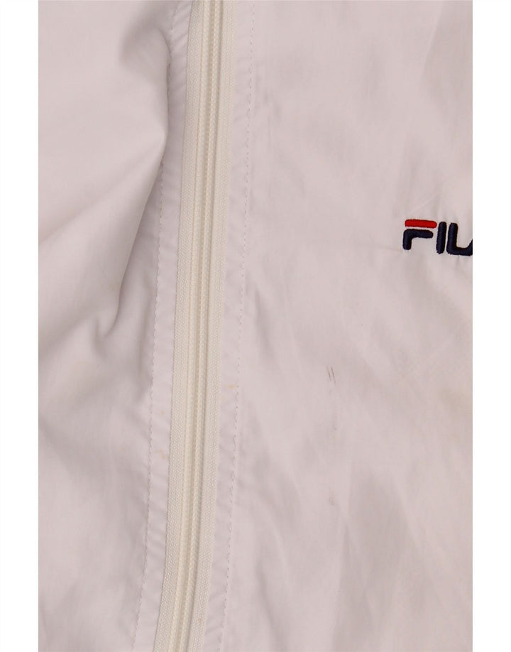Fila Muška gornja jakna trenirke Veliki bijeli poliester