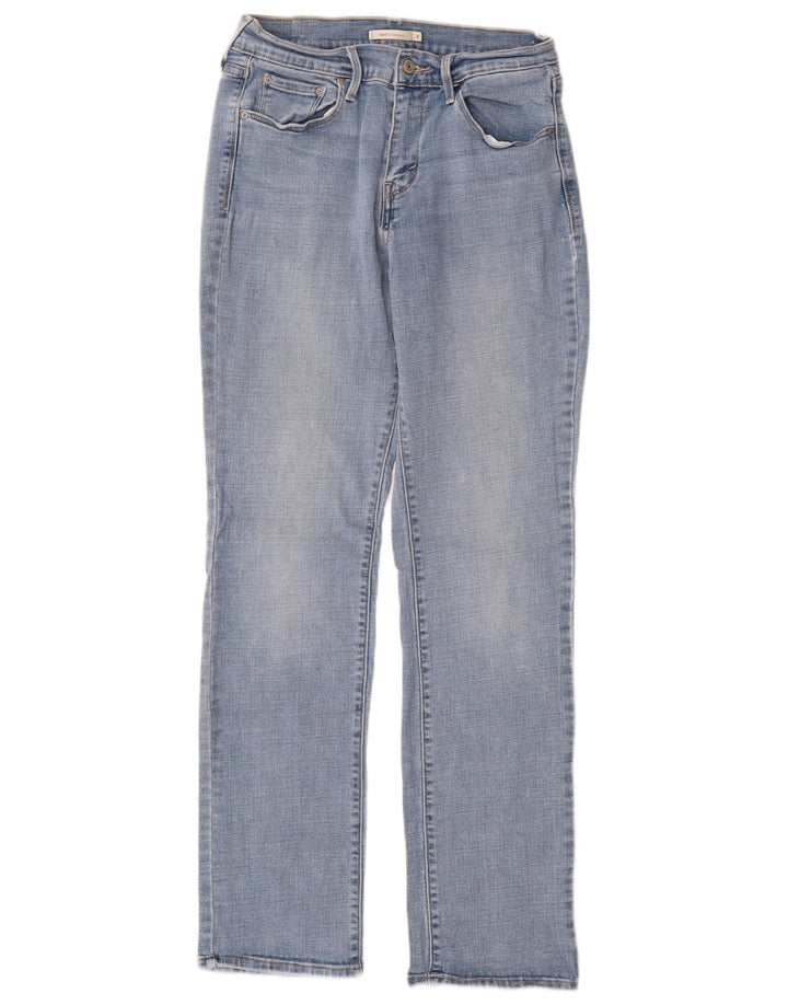 LEVI'S ženske 505 ravne traperice US 8 srednje W29 L32 plavi pamuk