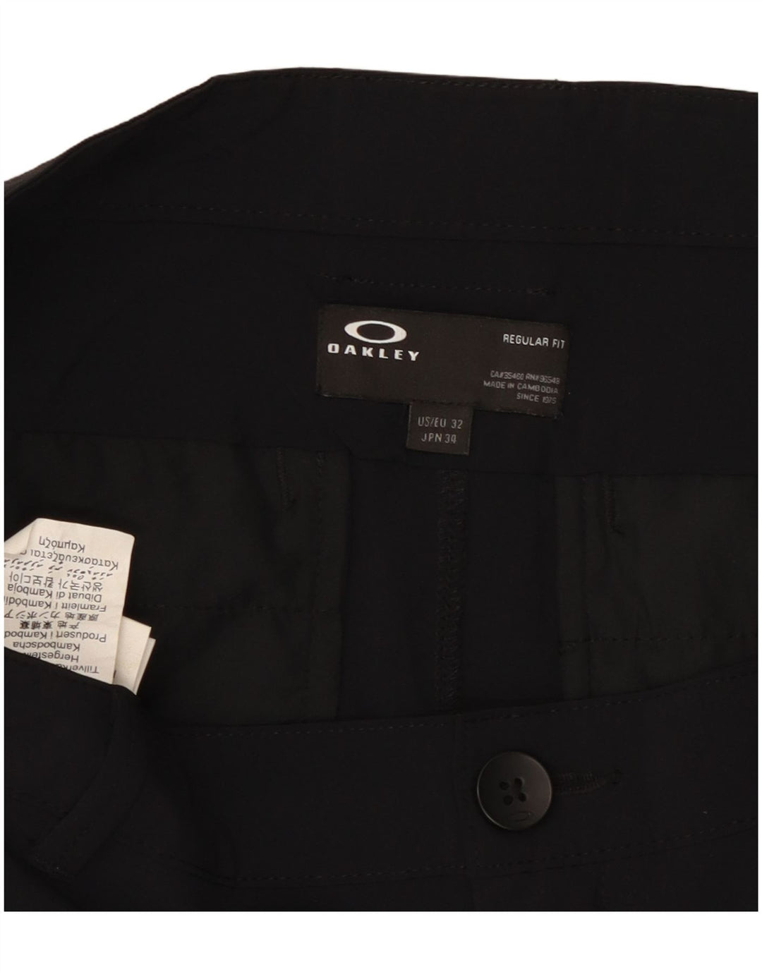 Oakley muške chino kratke hlače W32 veliki crni poliester
