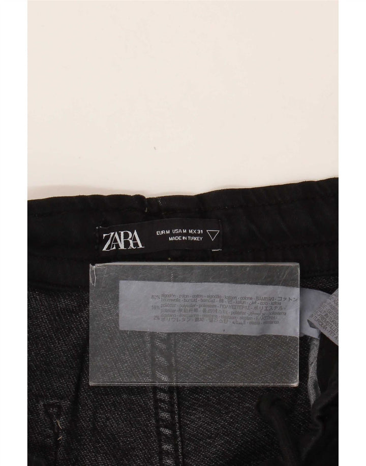 Zara muške trenirke Hlače Joggers Srednji crni pamuk