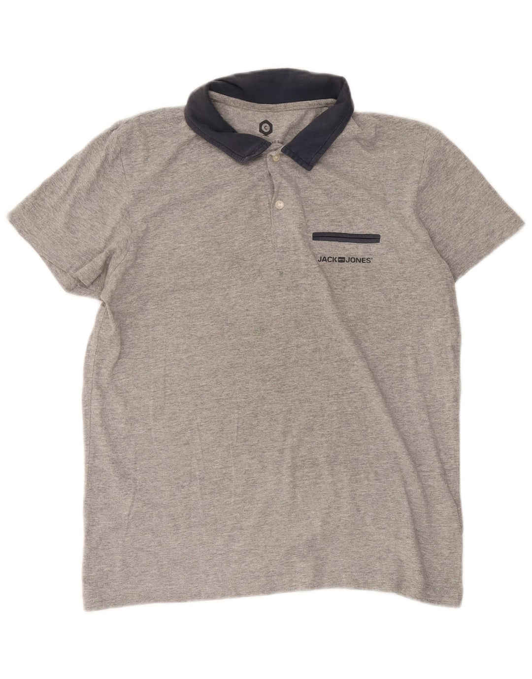 Jack & Jones muška polo majica srednje sive boje, pamuk