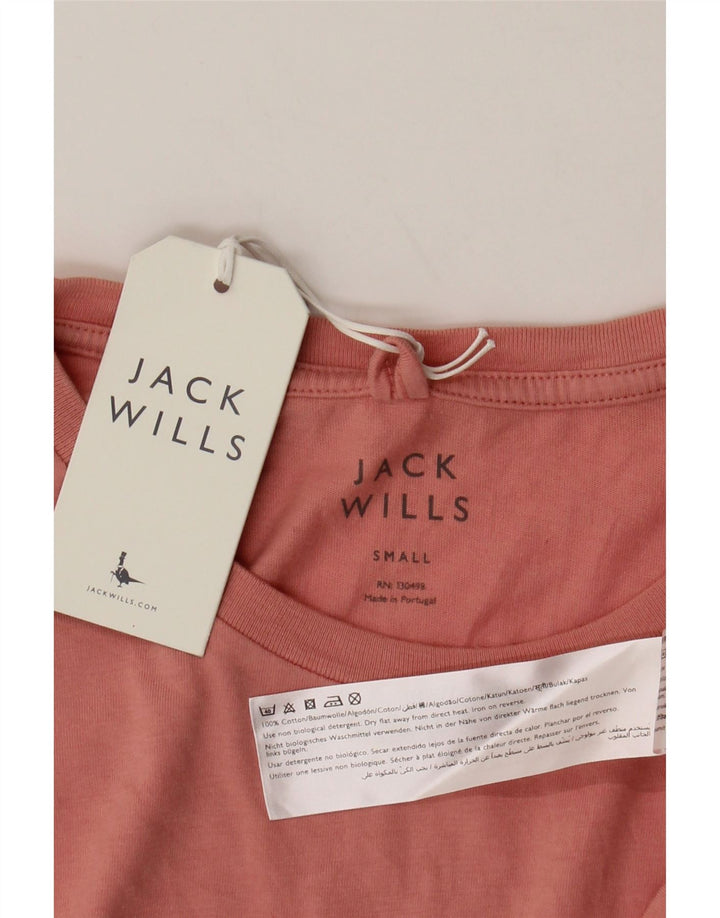Jack Wills Muška majica kratkih rukava Mali ružičasti pamuk