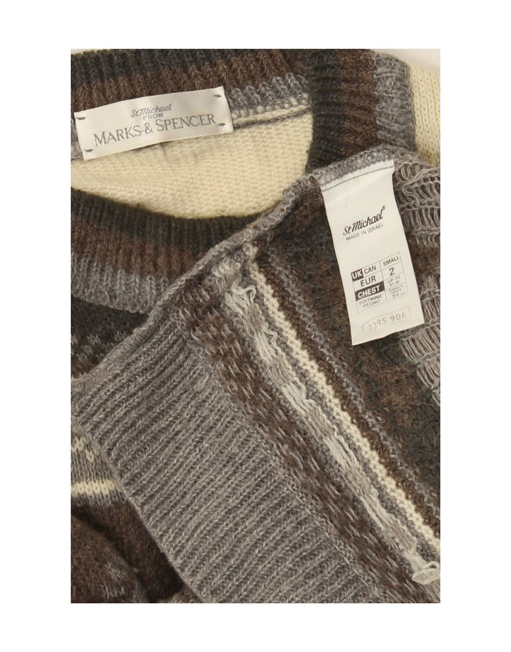 Marks & Spencer, muški džemper s okruglim izrezom, mali, smeđi