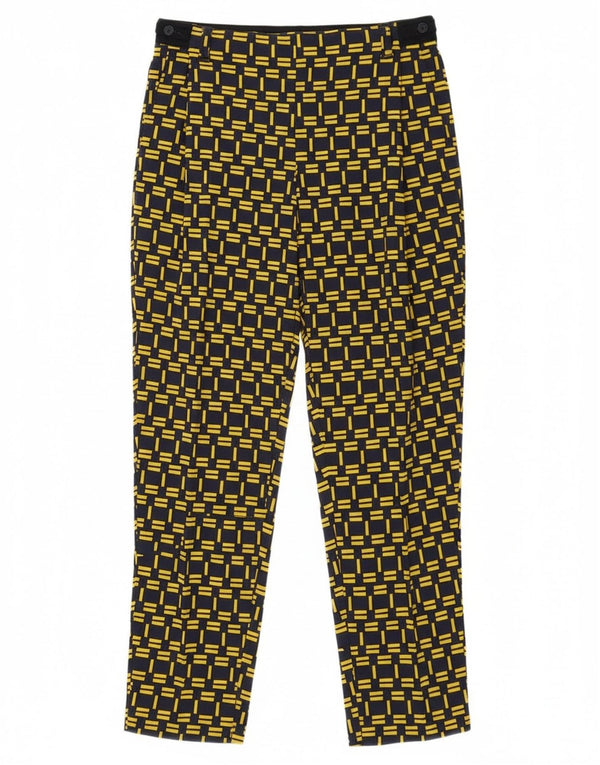 Zara ženske sužene chino hlače za trudnice XS W29 L26 žuti karirani