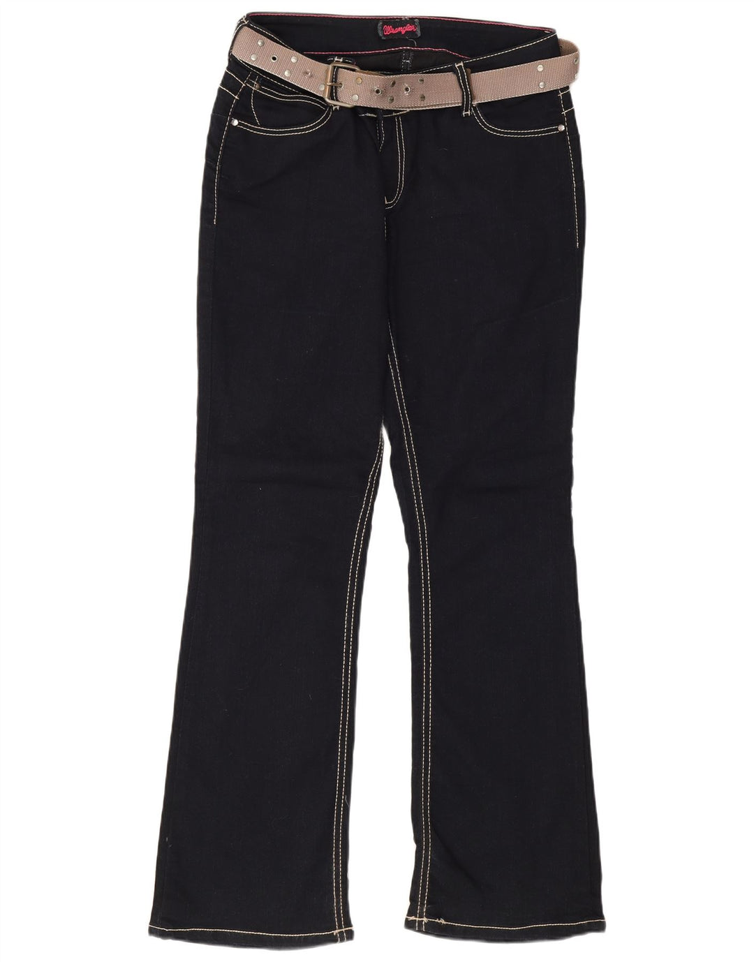 Ženske traperice Wrangler Bootcut W32 L31 tamnoplavi pamuk