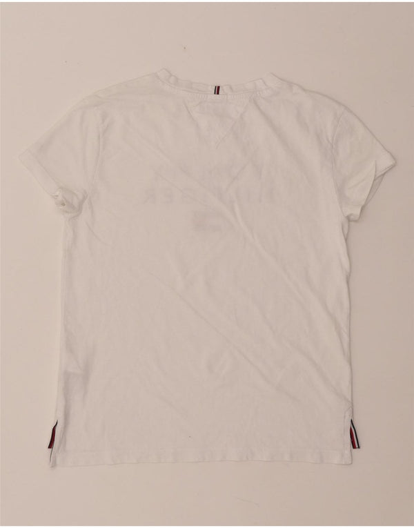 TOMMY HILFIGER Majica s kratkim rukavima za dječake, 13-14 godina, bijeli pamuk