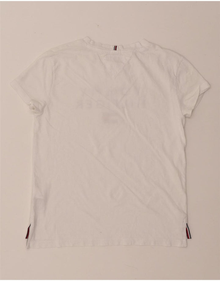 TOMMY HILFIGER Majica s kratkim rukavima za dječake, 13-14 godina, bijeli pamuk