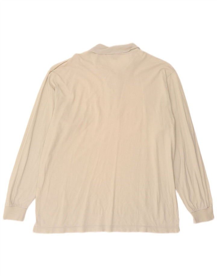 SERGIO TACCHINI Muška polo majica dugih rukava IT 52 Large Off White Cotton