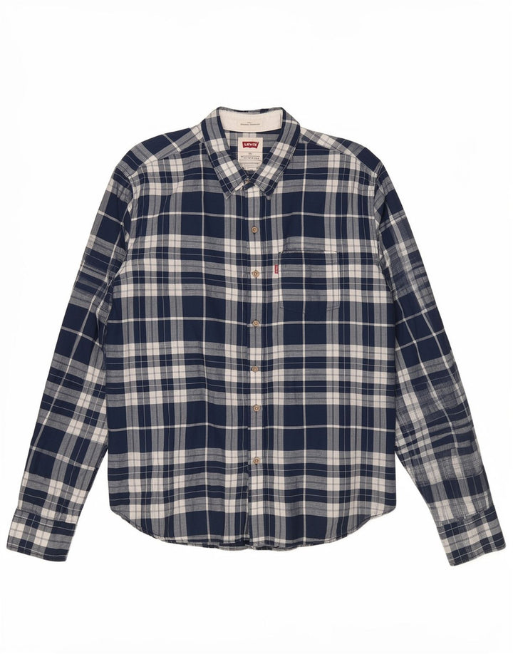 Levi's muška košulja 2XL plavo karirano platno