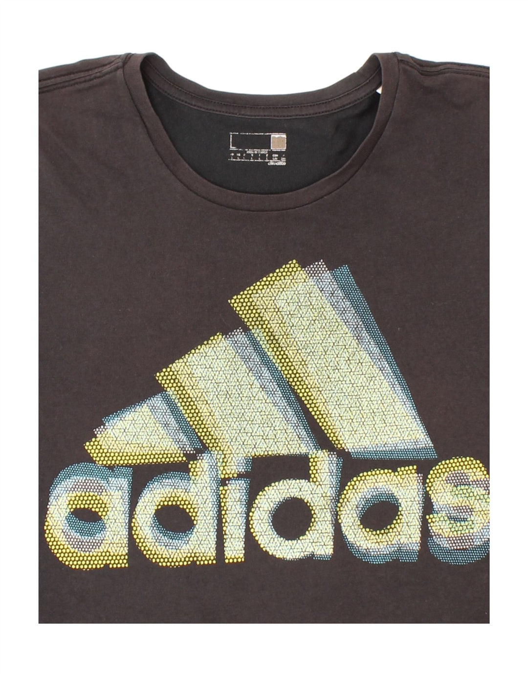 ADIDAS Mens Graphic T-Shirt Top Large Black Vintage Adidas and Second-Hand Adidas from Messina Hembry 