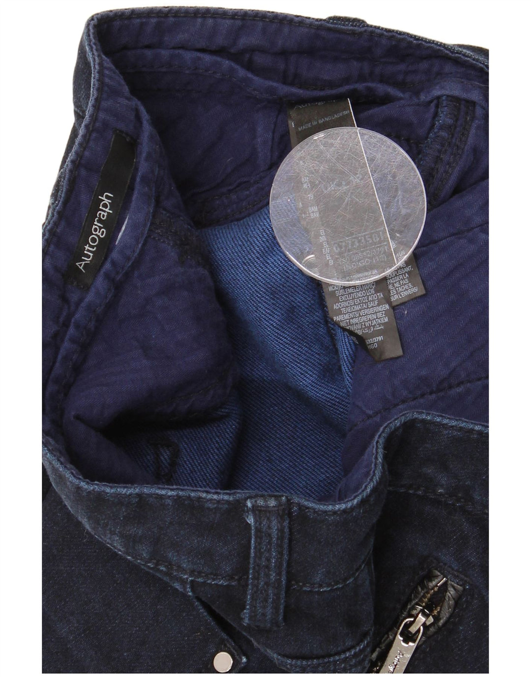 MARKS & SPENCER Ženska autograph traper suknja UK 12 srednje W30 tamnoplava