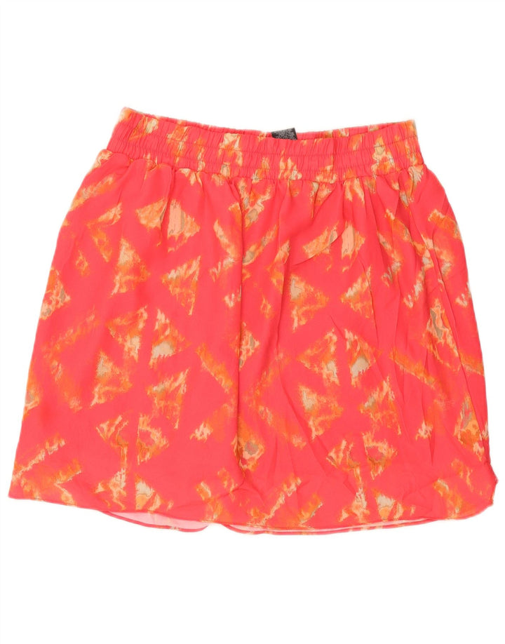 MOSSIMO ženska mini suknja velika W32 ružičasti geometrijski poliester