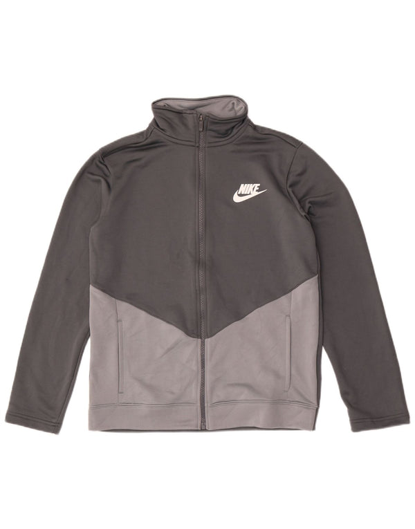 Nike Boys Trenirka Gornja jakna 13-14 godina XL Sivi poliester u boji