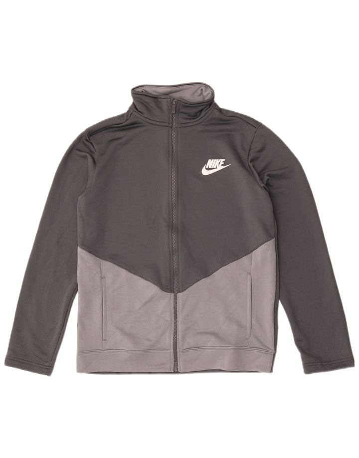 Nike Boys Trenirka Gornja jakna 13-14 godina XL Sivi poliester u boji