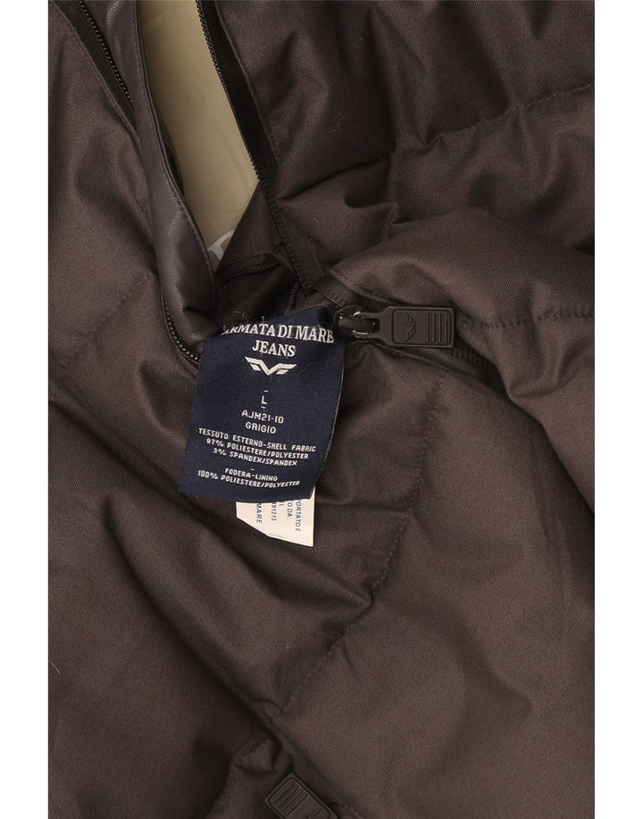 Armata Di Mare muška podstavljena jakna s kapuljačom UK 40 veliki sivi poliester