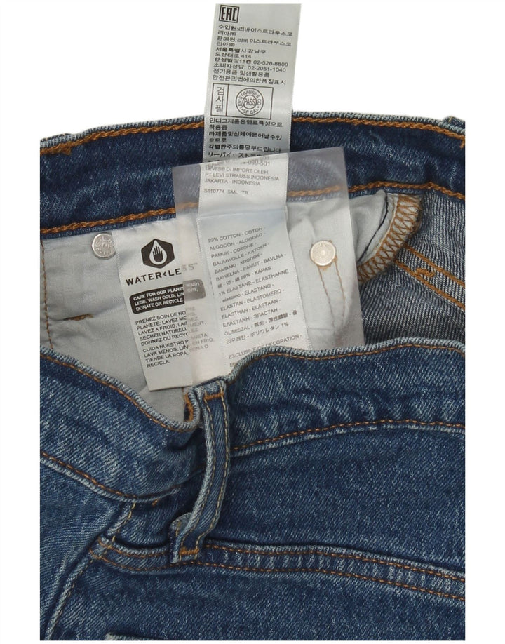 Levi's ženske 501 ravne traperice W25 L26 plavi pamuk