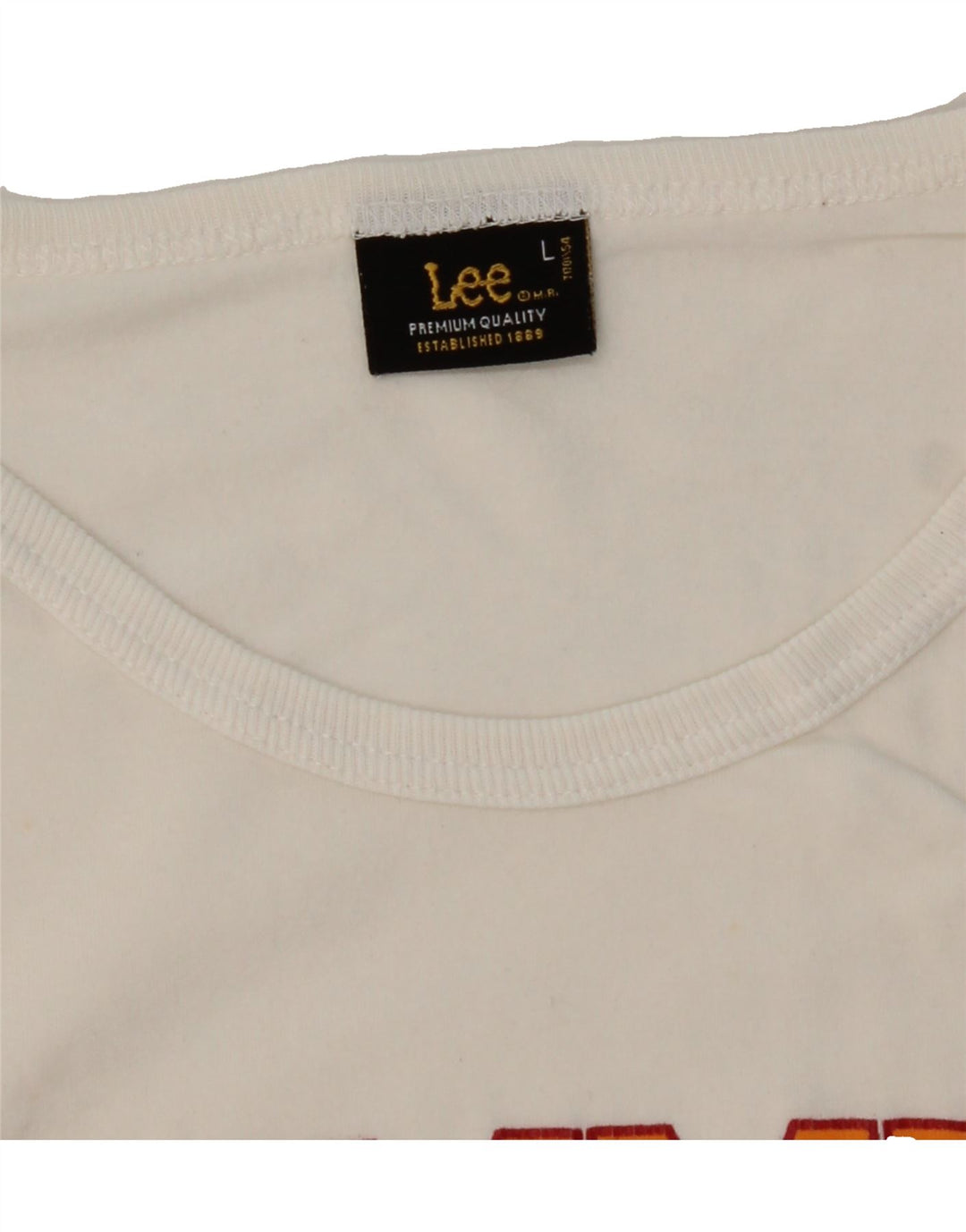 LEE Boys Graphic Vest Top 15-16 Years Large  White Vintage Lee and Second-Hand Lee from Messina Hembry 