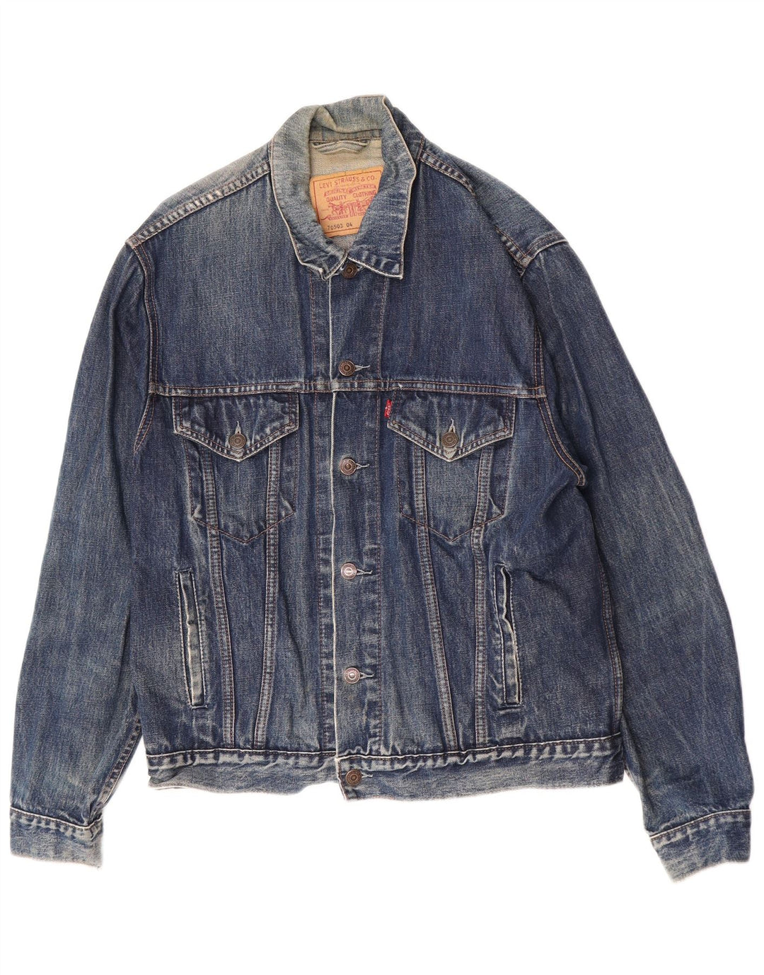 Levi's Mens 70503 Denim Jakna UK 40 Large Blue Cotton