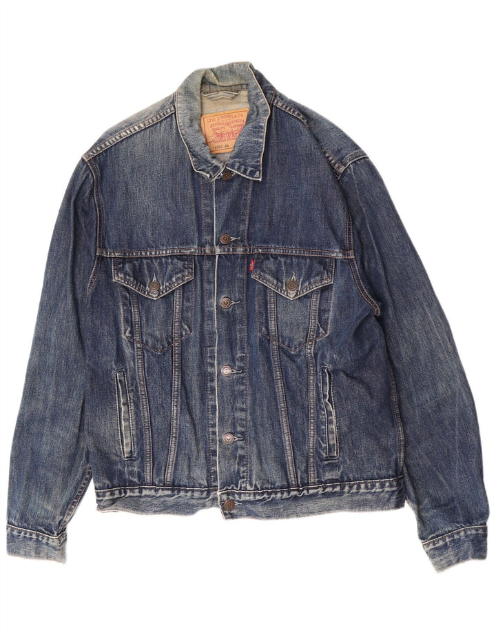 Levi's Mens 70503 Denim Jakna UK 40 Large Blue Cotton