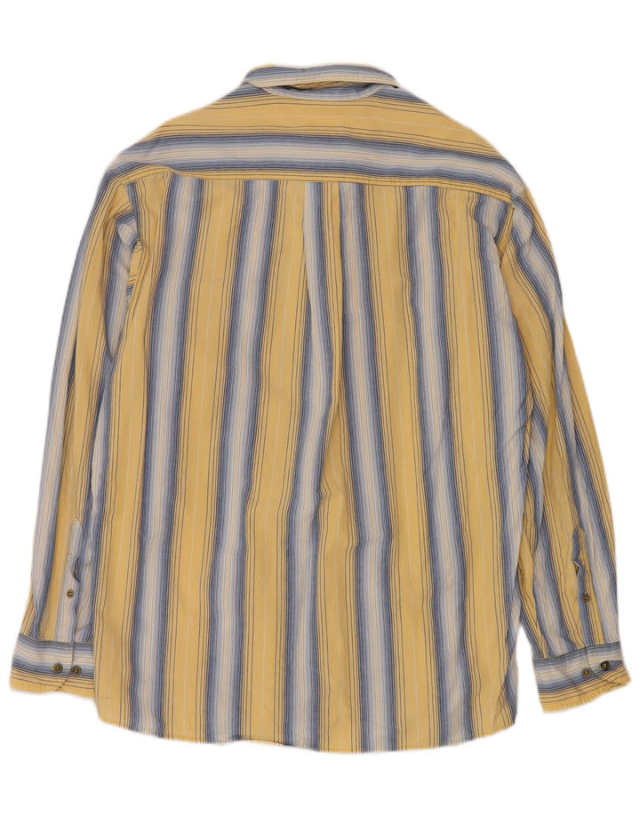 VINTAGE muška košulja, veliki pamuk na žute pruge