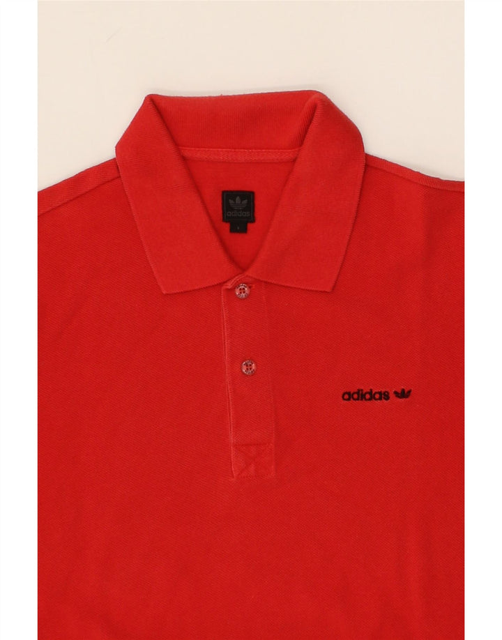 ADIDAS Mens Polo Shirt Small Red Cotton Vintage Adidas and Second-Hand Adidas from Messina Hembry 