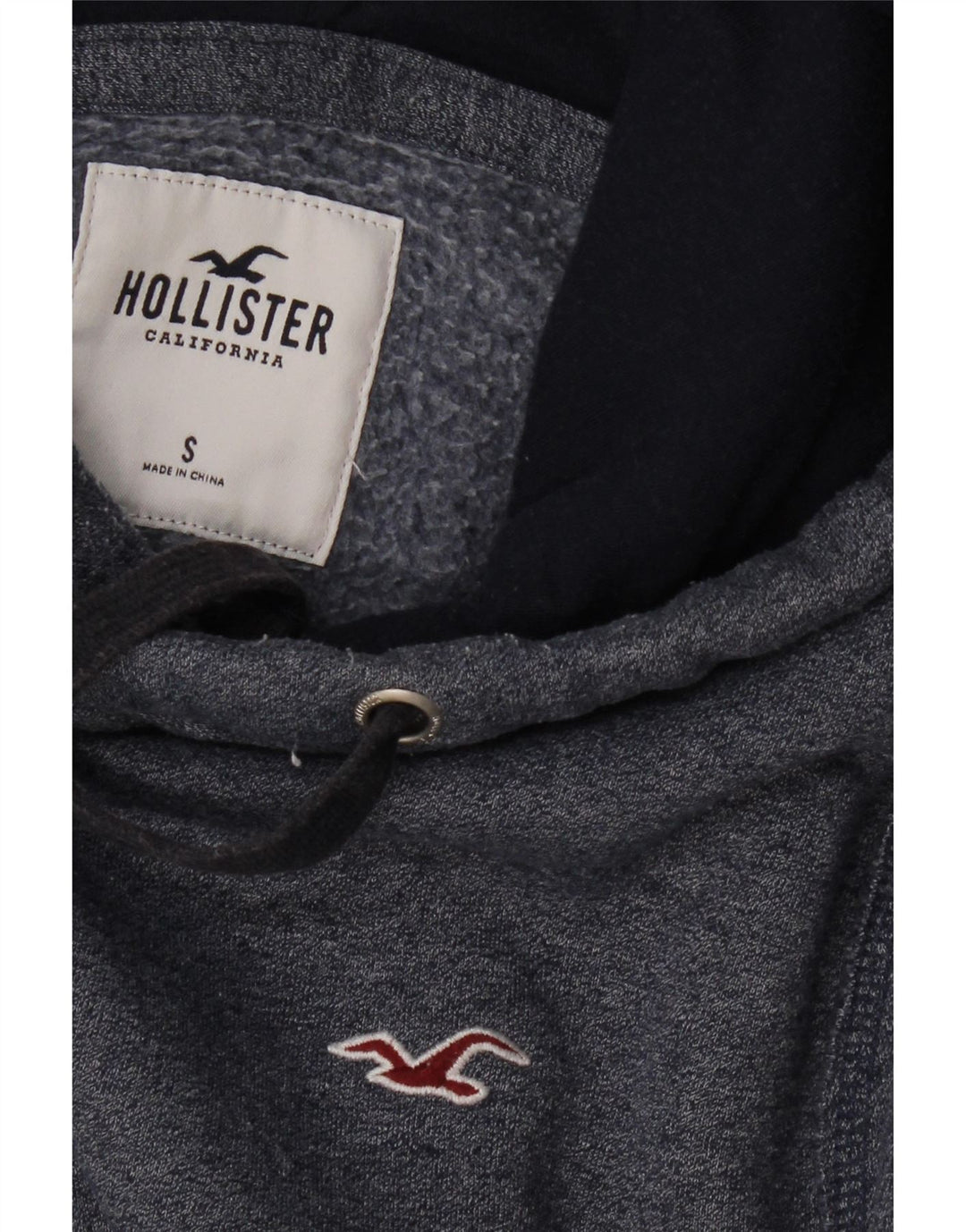 HOLLISTER Muška majica s kapuljačom, mala tamnoplava