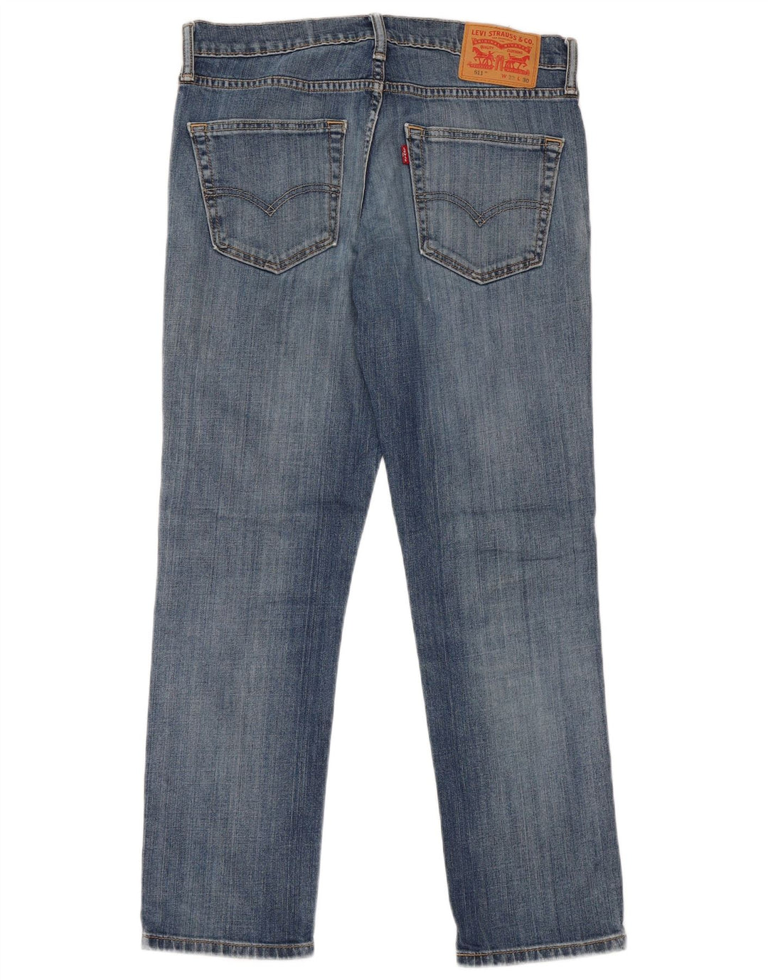 LEVI'S Mens 511 Slim Jeans W32 L30 Blue Cotton