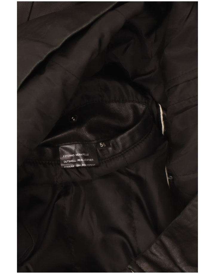 Milestone muška kožna jakna EU 56 3XL crna koža