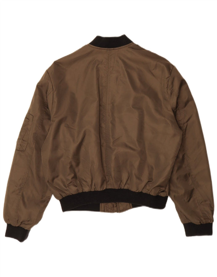 Zara ženska prevelika bomber jakna UK 10 Small kaki poliamid u boji